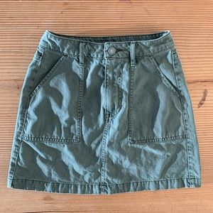 Green Khaki Skirt